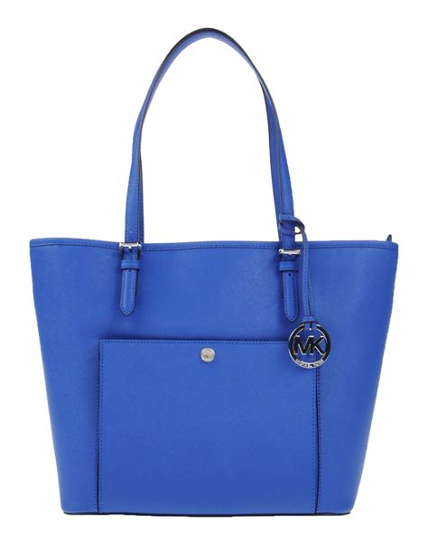 michael kors blue and tan purse|Michael Kors outlet blue purse.